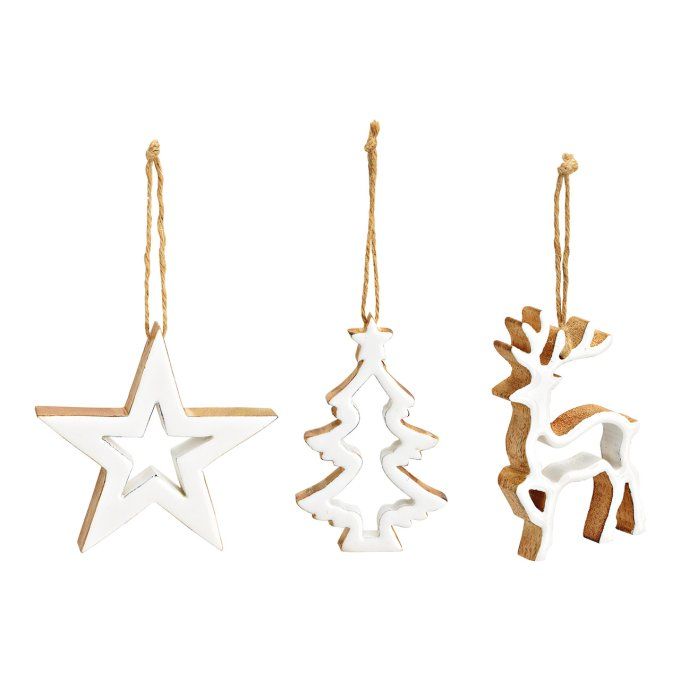 Suspension bois de manguier 