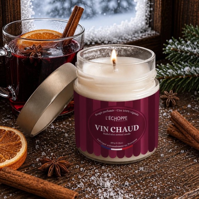 Bougie parfumée Vin Chaud 180g 