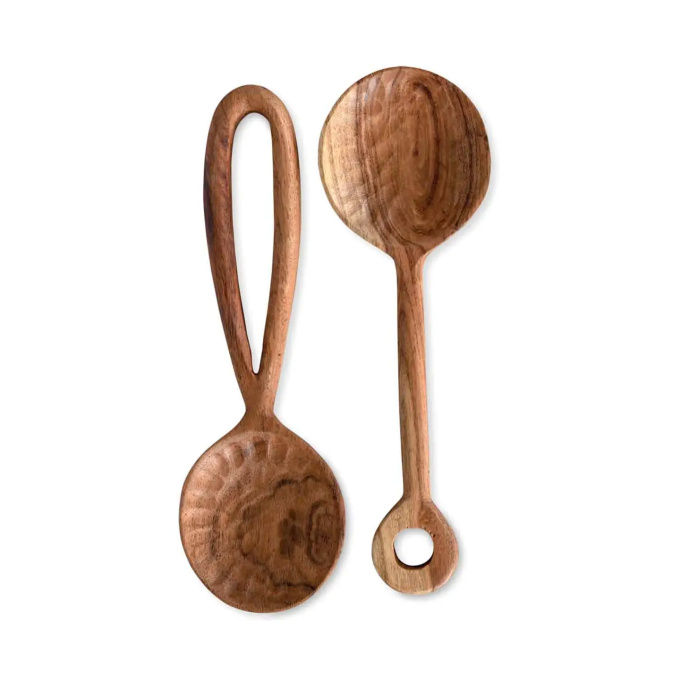 Couverts à salade en bois