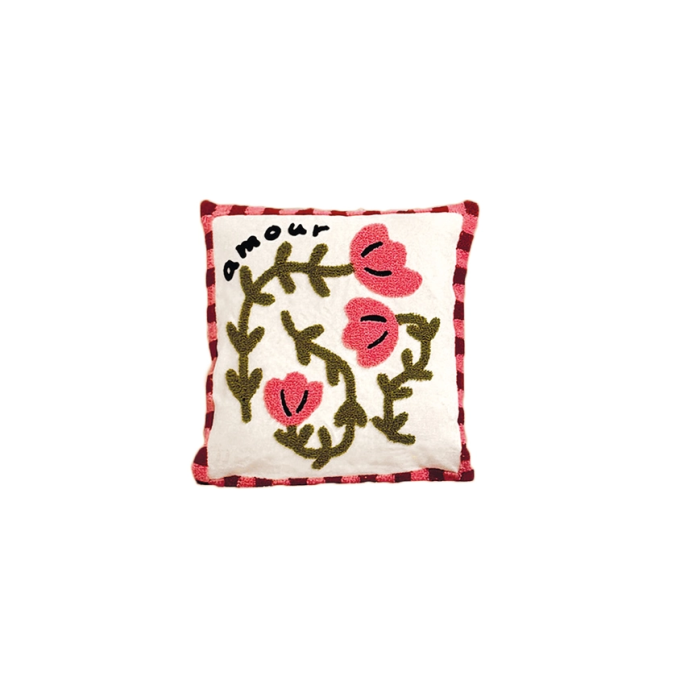 Coussin coquelicot