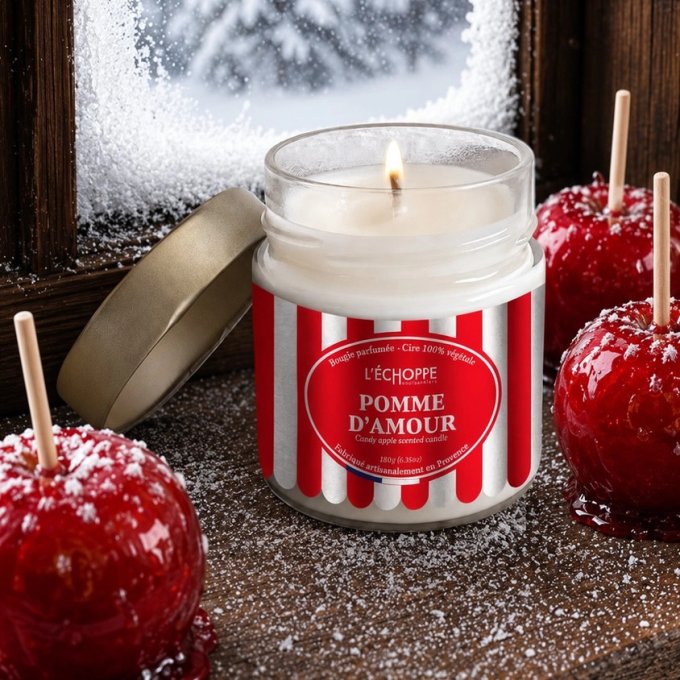 Bougie parfumée Pomme d'Amour 180g 