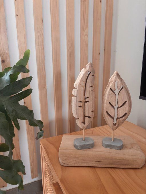Objet à poser en bois