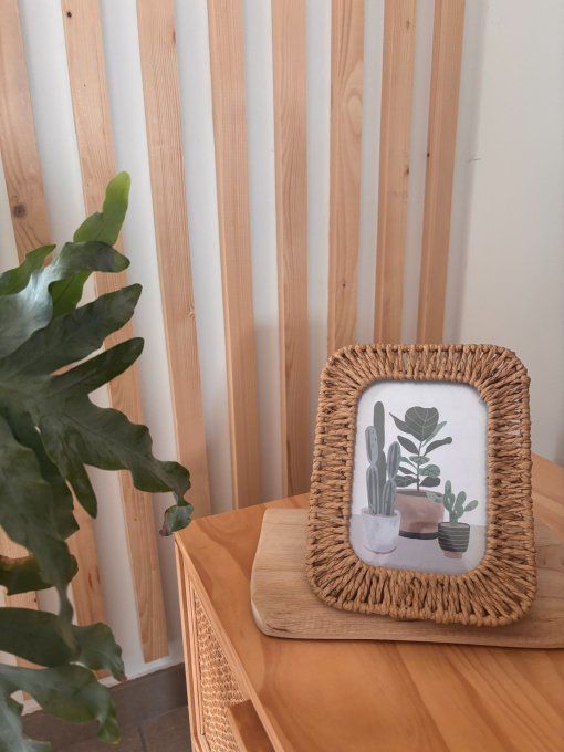 Cadre photo en jute 