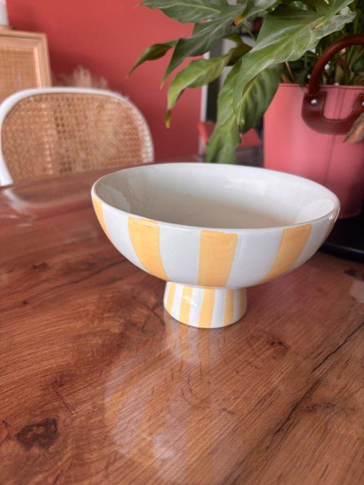 Coupe rayé jaune 