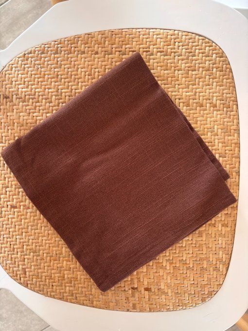 Serviettes brun, lot de 2 