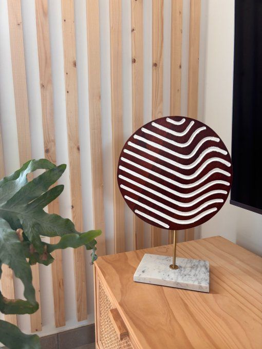 Déco à poser socle marbre