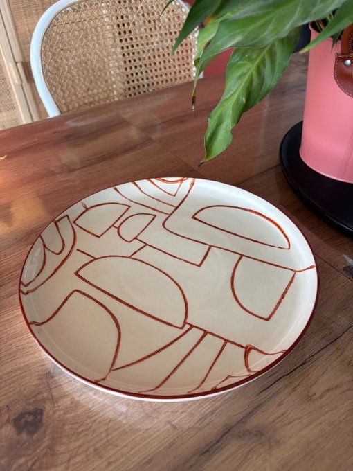 Assiette plate Ambre lot de 2 