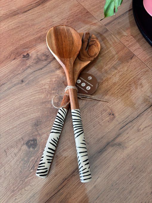 Couverts en bois eva lot de 2