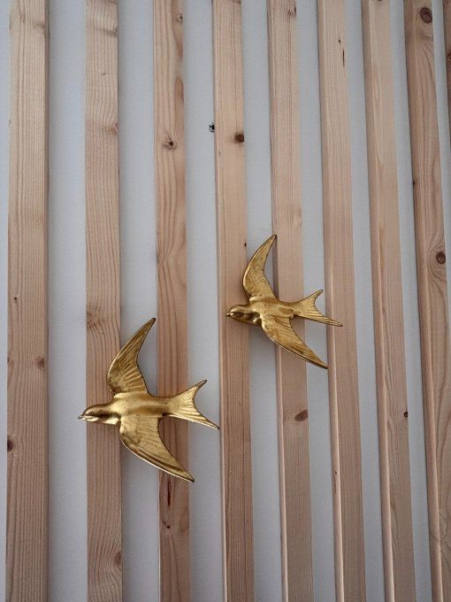 Déco oiseau doré unité
