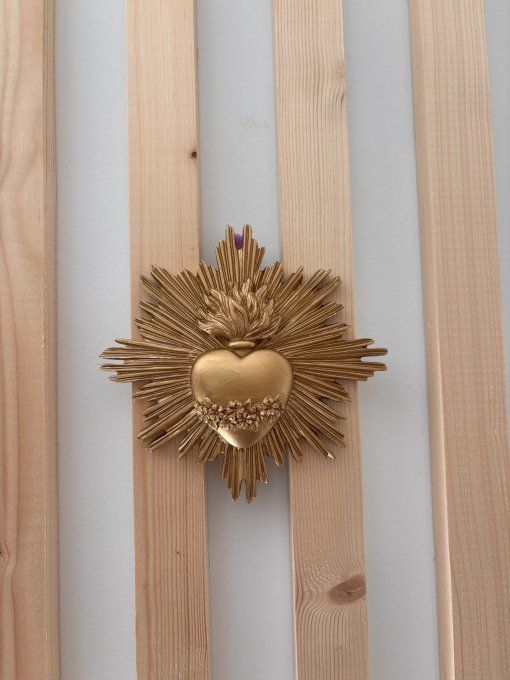 Deco ex voto coeur doré