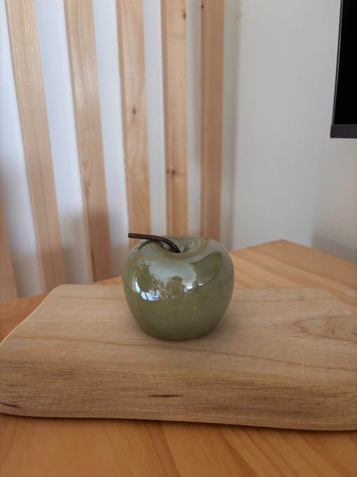Objet pomme décorative vert