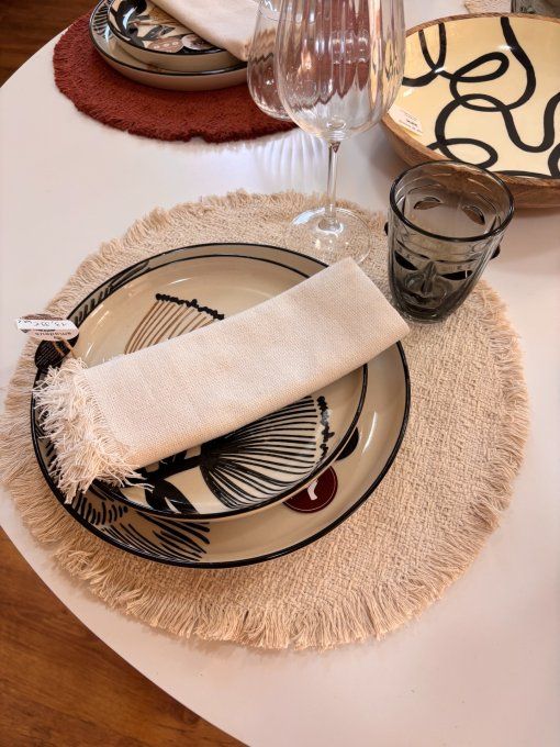 Set de table blanc cassé