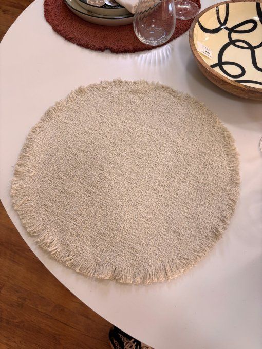 Set de table blanc cassé