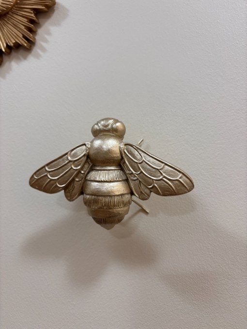 Insecte doré mural abeille 